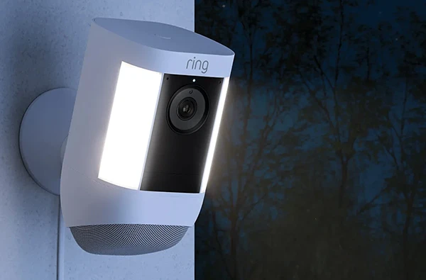 A Ring camera providing real-time surveillance of a property in Delray Beach, FL, enhancing home security.