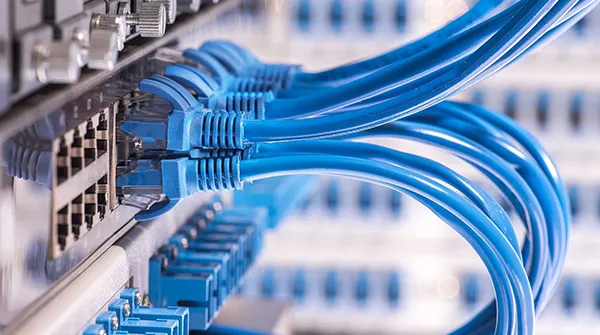 Business internet installation services with secure wired network infrastructure in Boca Raton FL.