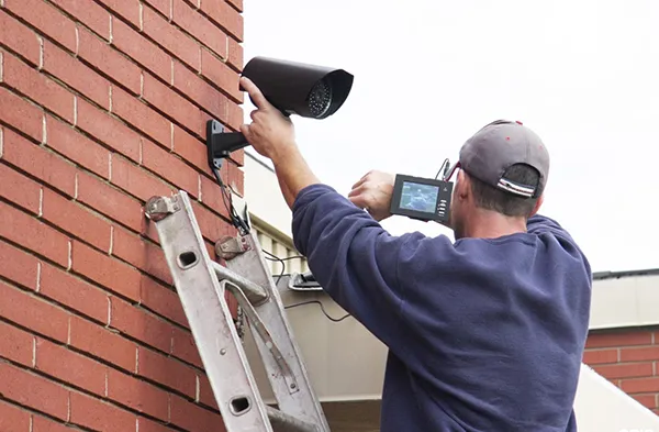 Business security camera installation service enhancing commercial property safety in Wellington FL.