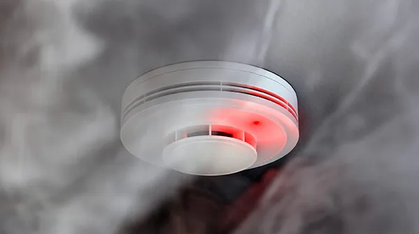 Fire and smoke detector installation service enhancing safety in Wellington FL.