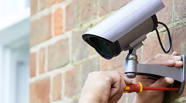 High-resolution security camera installation service in Palm Beach Gardens FL with 4K ultra HD cameras.