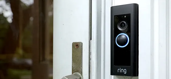 Outdoor Ring camera installation with motion detection and HD video in Boca Raton FL.