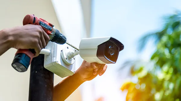 Smart home security camera setup installation for residential property in Boca Raton FL.